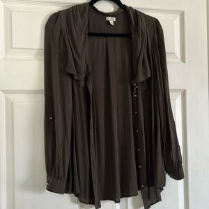 Long sleeve button up blouse